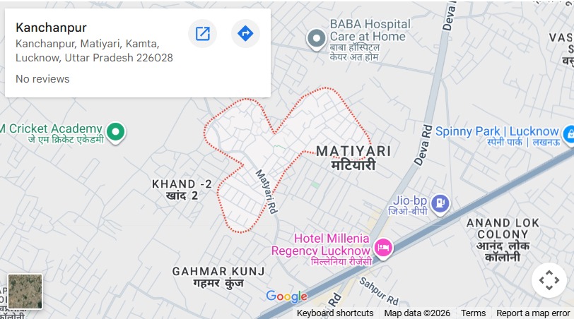 Eiffel Palm Vista Lucknow Location Map