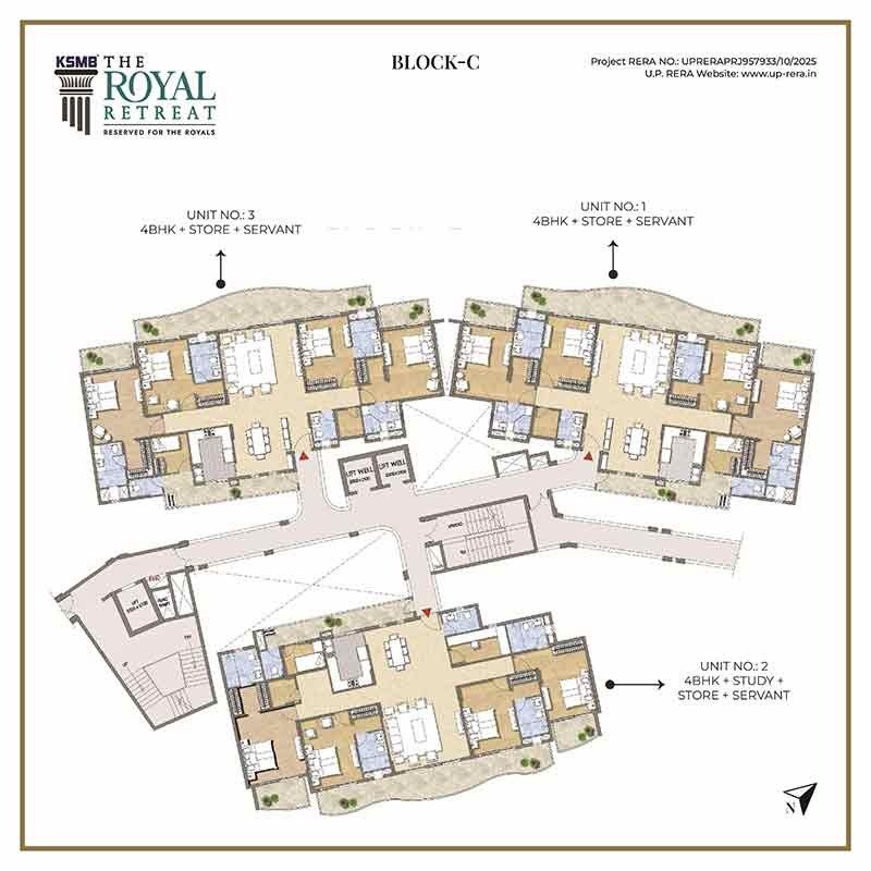 3BHK Floor Plan 1