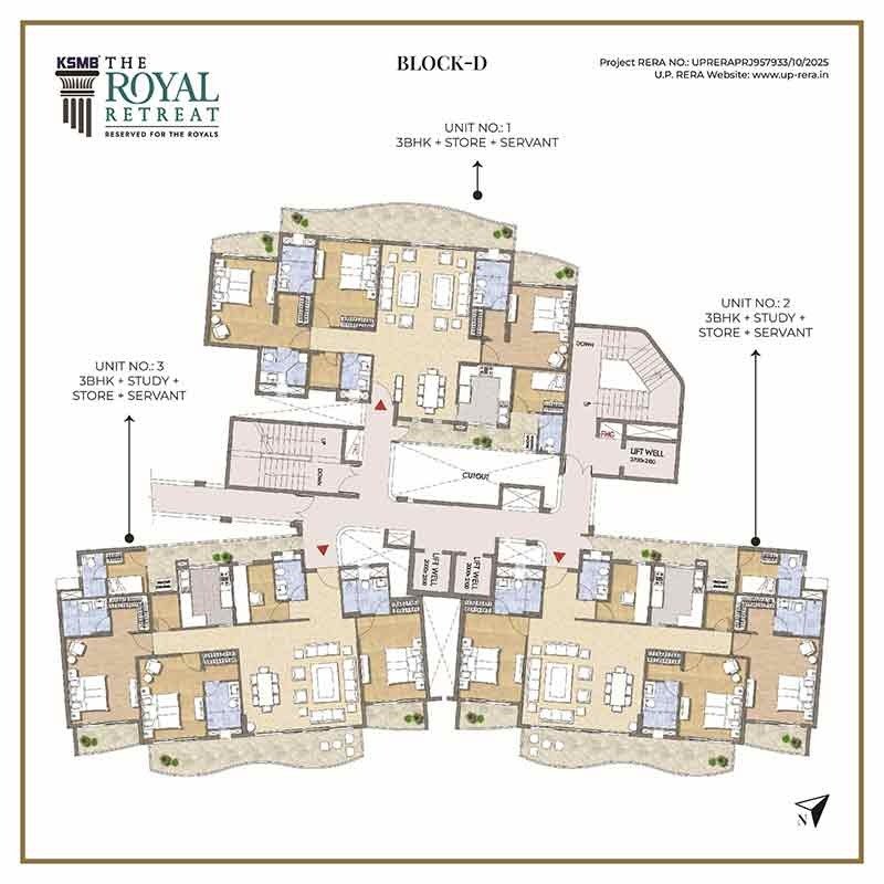 3BHK Floor Plan 2