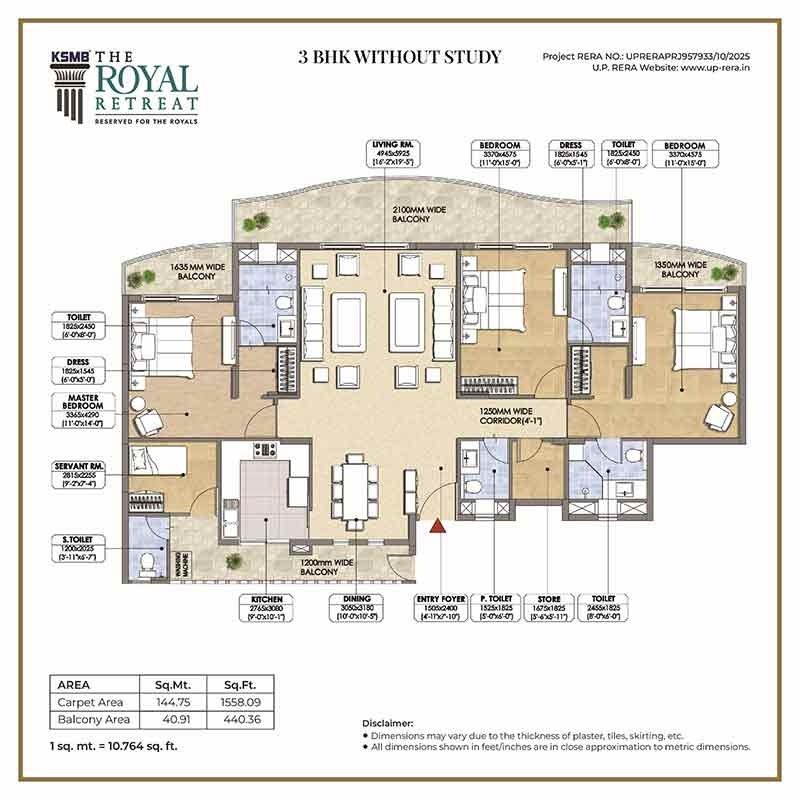 4BHK Floor Plan 1